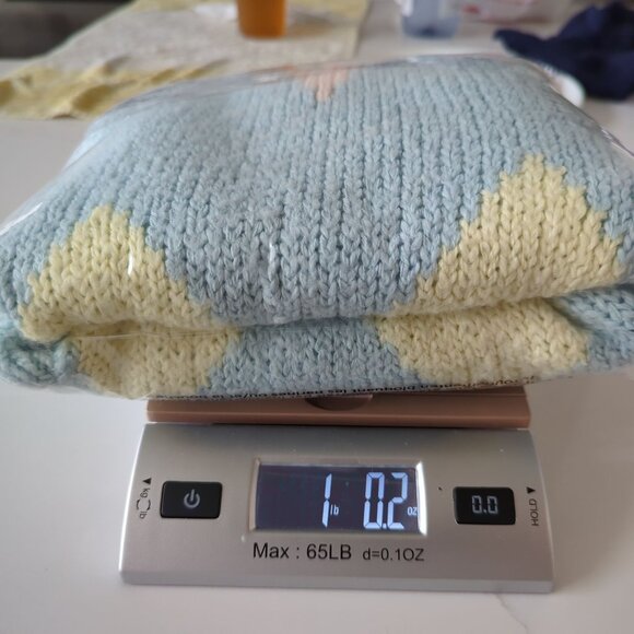 Vintage One Step Up Chevron Pattern Sweater Medium Acrylic Knit - Picture 13 of 13